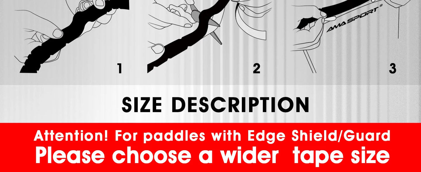 AMA SPORT Pickleball Edge Guard 13/16/19mm Tape