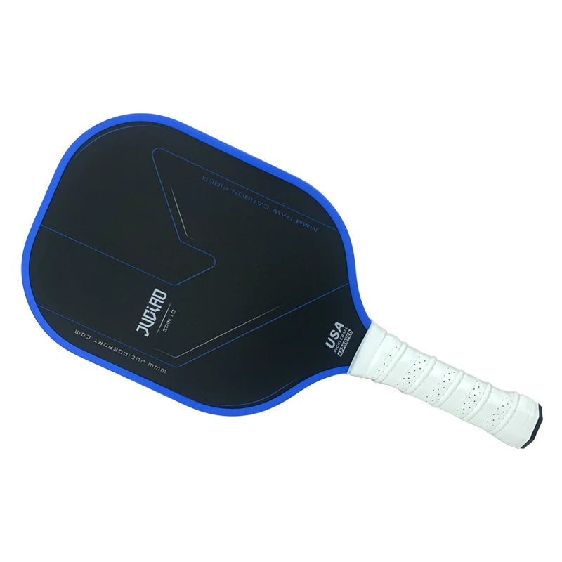 JUCIAO USAPA Approved Thermoformed Unibody T700 Raw Carbon Fiber Pickleball Paddle