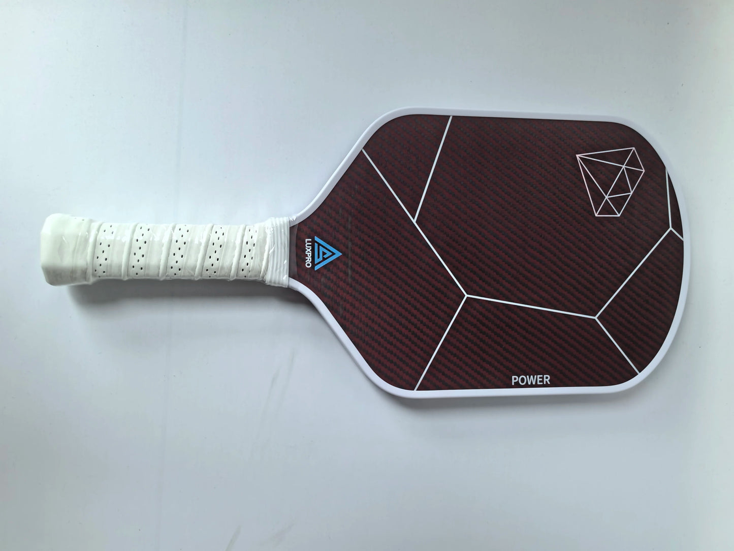 Factory Carbon Fiber And Red Kevlar Pickleball Paddle 16mm