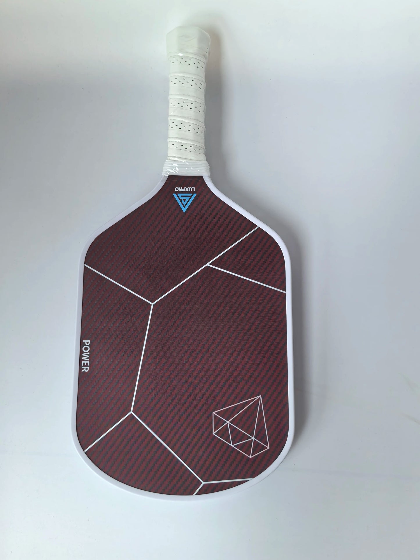 Factory Carbon Fiber And Red Kevlar Pickleball Paddle 16mm