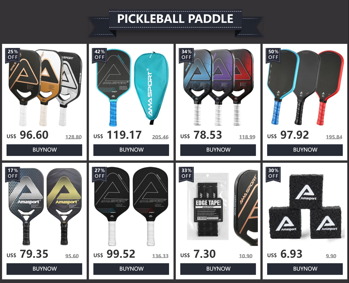 AMASPORT Pickleball Paddle Eraser to Remove Ball Residue & Dirt Cleaner