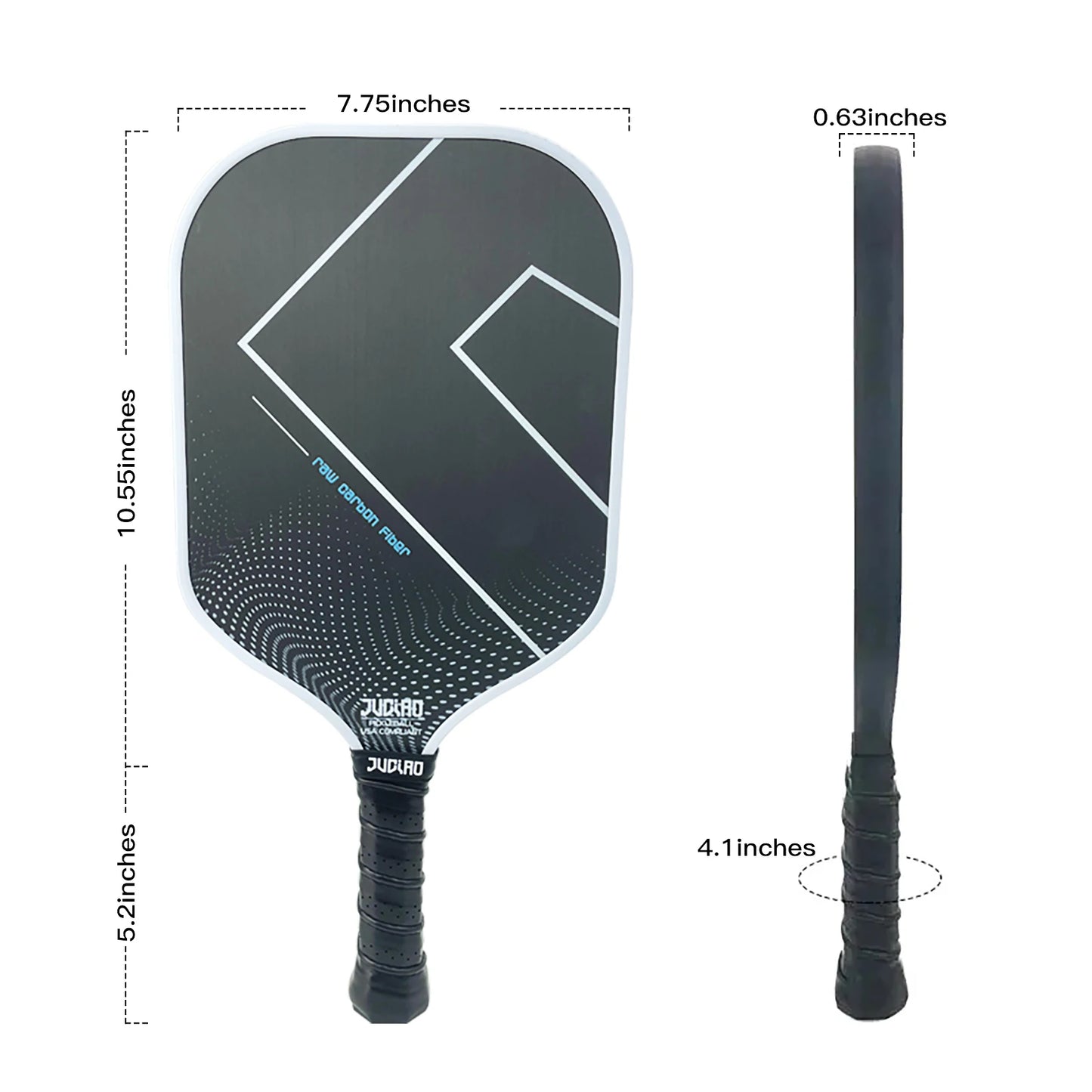 Juciao T700 Raw Carbon Fiber Pickleball Paddle 16MM