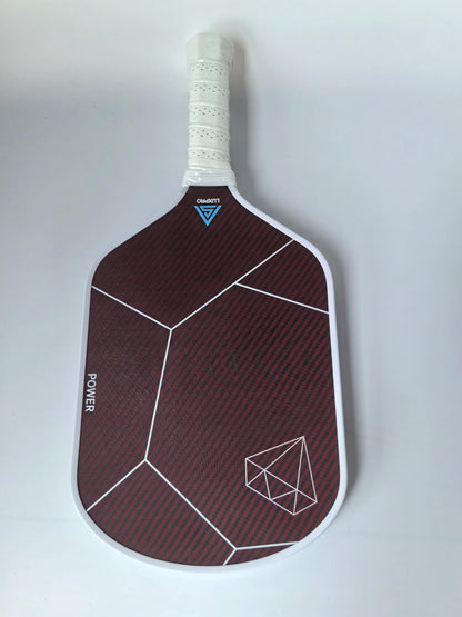 Factory Carbon Fiber And Red Kevlar Pickleball Paddle 16mm