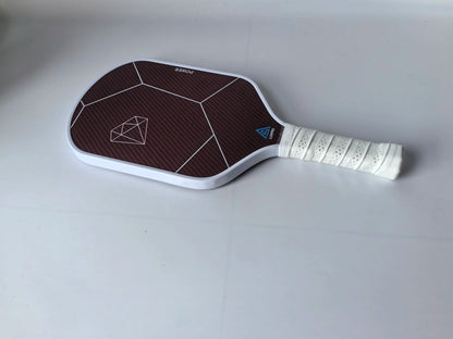 Factory Carbon Fiber And Red Kevlar Pickleball Paddle 16mm