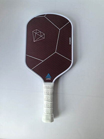 Factory Carbon Fiber And Red Kevlar Pickleball Paddle 16mm