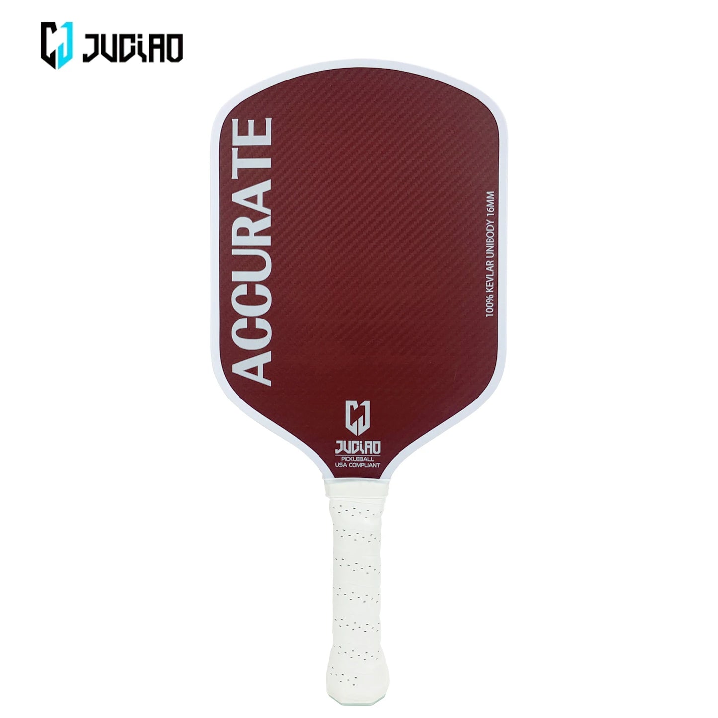 JUCIAO Thermoformed Unibody Kevlar Pickleball Paddle With High Grit & Spin Surface 16MM